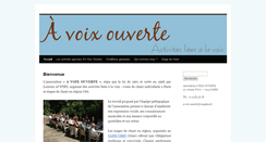 Desktop Screenshot of a-voix-ouverte.fr