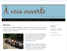 Tablet Screenshot of a-voix-ouverte.fr